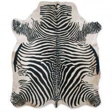 Δέρμα Αγελάδας (εκτυπωμένο) Zebra White-Black