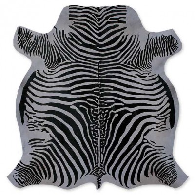 Δέρμα Αγελάδας (εκτυπωμένο) Zebra Light Grey