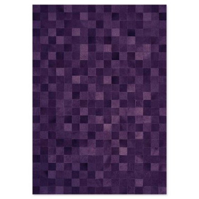 Δερμάτινο Χειροποίητο Χαλί Skin 10 Violet - Επιθυμητής Διάστασης
